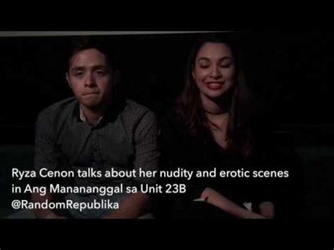 ryza cenon nude|Ryza Cenon on her nudity and erotic scenes in Ang .